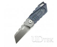 S35VN material Titanium alloy mini keychain folding knife no logo gift knife EDC tool UD19024